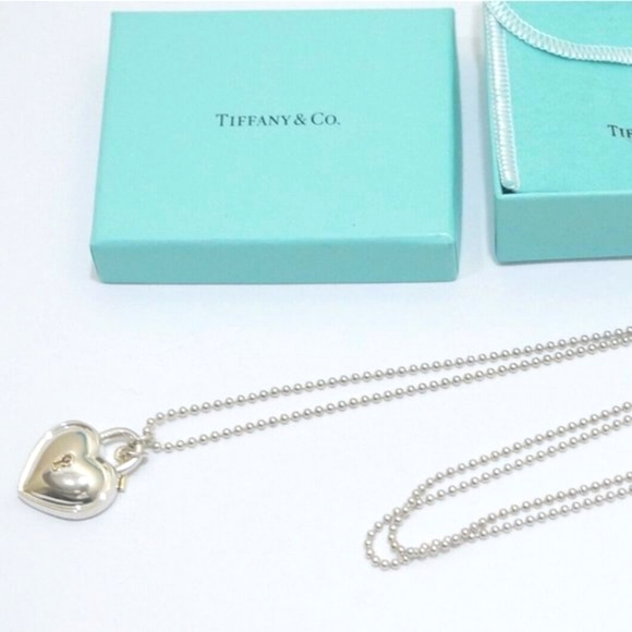 Tiffany & Co. Heart Lock Key Pendant Necklace - Picture 5 of 7